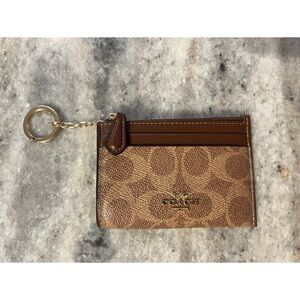 Coach Small Brown Card Case!